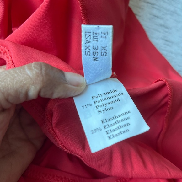 Pain de Sucre Capri Luxury Bathing Suit One-Piece Coral Red - Picture 10 of 14